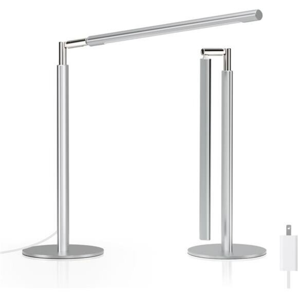 LED desk lamp metal foldable dimmable table light reading study office dorm - Picture 1 of 7